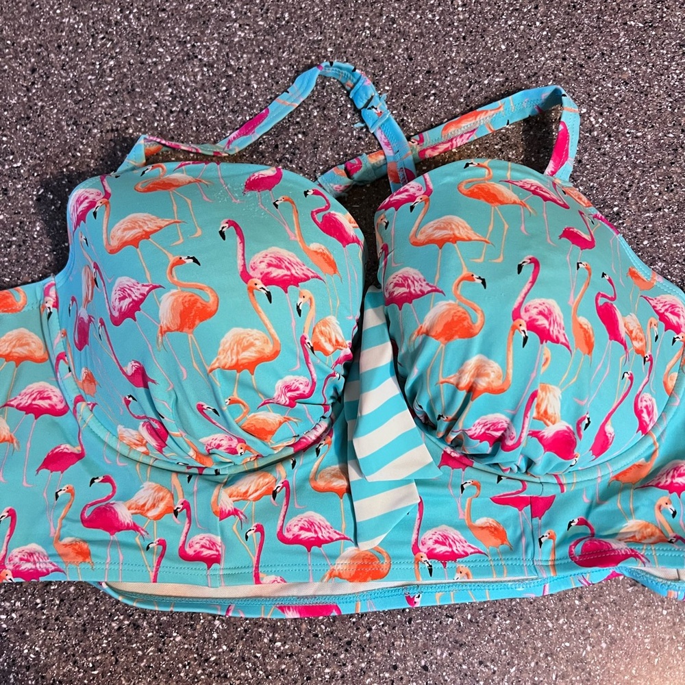 TORRID Flamingo Print Bikini Top
